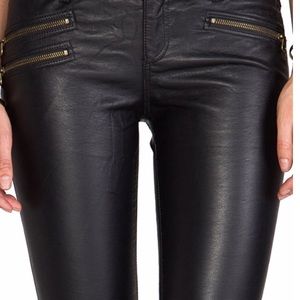 Skinny vegan leather. FREE PEOPLE